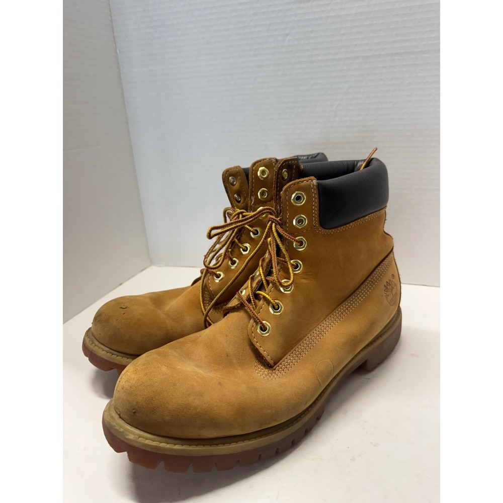 Timberland 6 Inch Premium Waterproof Boots Wheat Nubuck Leather 10061 Mens 10M